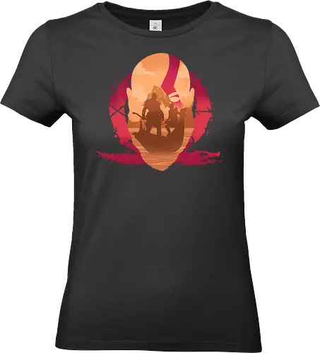 A Spartan Warrior - fantasy, gamer, gamerlife, gaming, greek, greek mythology, kratos, mythology, spartan, god of war, atreus, battle, video game, video games lover, warrior - Standard T-Shirt (Women)