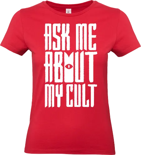 Ask Me - lamb, cult, cute, rock, metal, sheep, animal, game - Standard T-Shirt (Women)