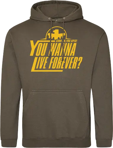 Come on Apes - starship, troopers, movie, 90s, ape, aliens - Standard Hoodie