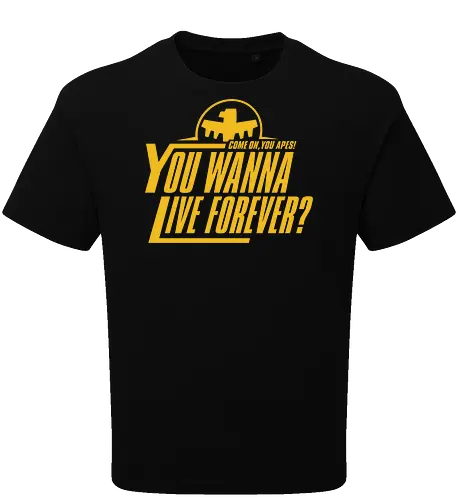 Come on Apes - starship, troopers, movie, 90s, ape, aliens - Oversize T-Shirt
