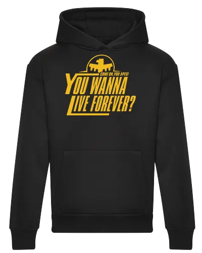 Come on Apes - starship, troopers, movie, 90s, ape, aliens - Heavyweight Hoodie