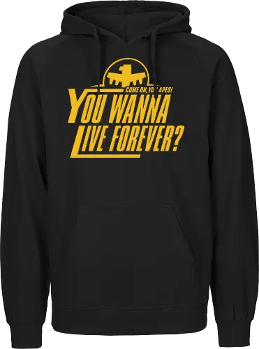 Come on Apes - starship, troopers, movie, 90s, ape, aliens - Fairtrade Hoodie