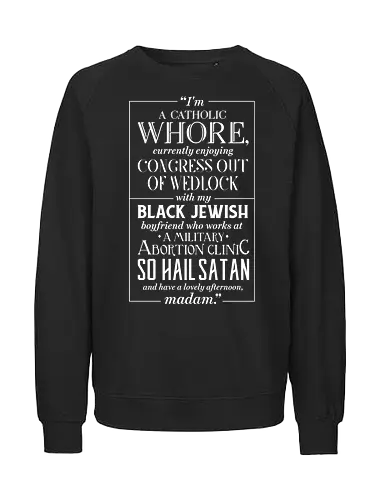 Harry's quote - kingsman, movie, quote, text, movie, action - Fairtrade Sweatshirt