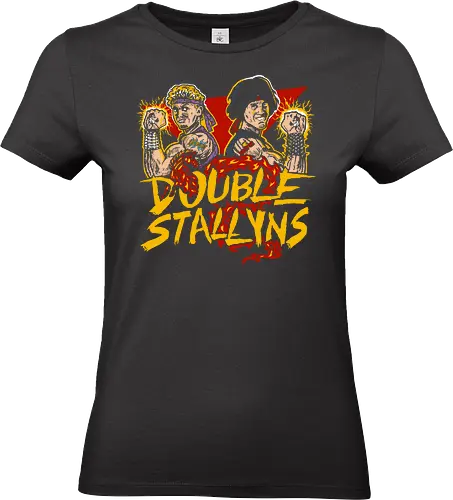 Double Stallyns - bill, ted, movie, arcade, game, pixel, fight, double, dragon - Standard T-Shirt (Women)