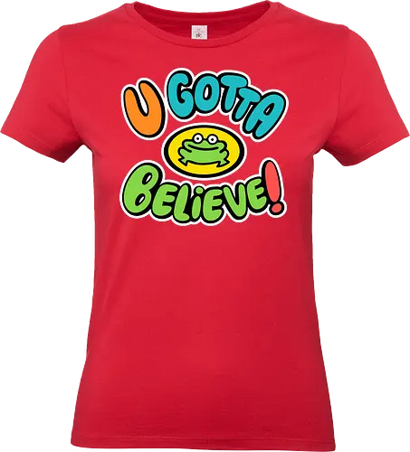 Frog Believer - funk, parappa, dog, retro, cute, music, rap, onion - Standard T-Shirt (Women)