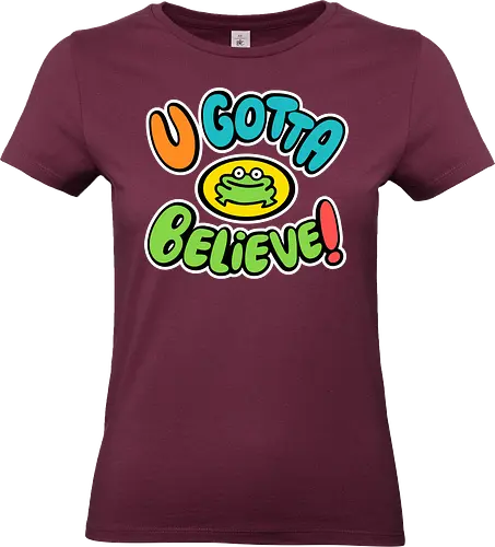 Frog Believer - funk, parappa, dog, retro, cute, music, rap, onion - Standard T-Shirt (Women)