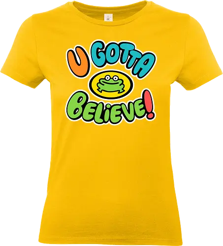 Frog Believer - funk, parappa, dog, retro, cute, music, rap, onion - Standard T-Shirt (Women)