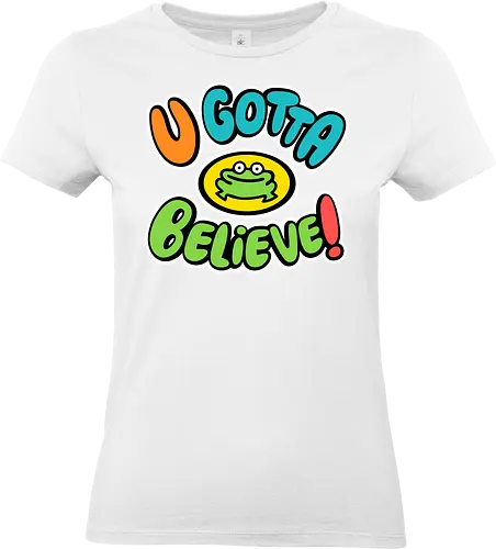 Frog Believer - funk, parappa, dog, retro, cute, music, rap, onion - Standard T-Shirt (Women)