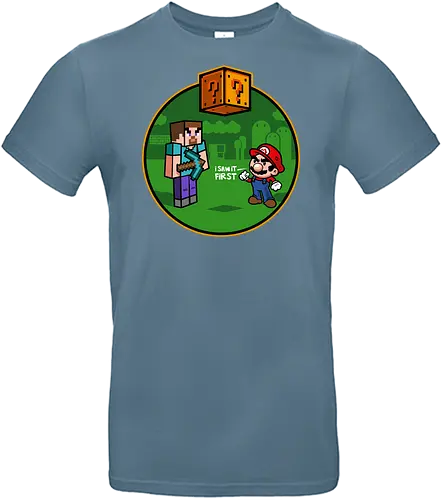 I saw it first - danger, creeper, minecraft, super, box, block - Standard T-Shirt