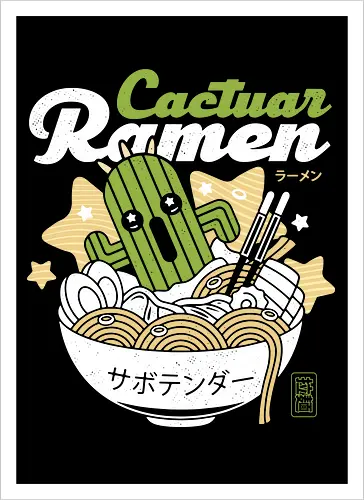 Cactus Ramen Aesthetic