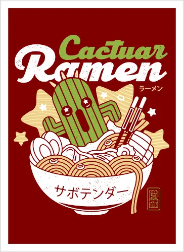 Cactus Ramen Aesthetic