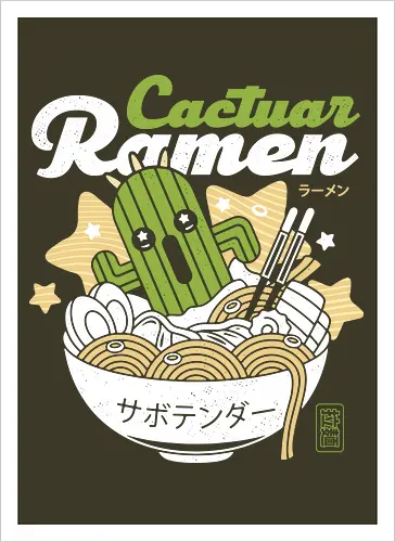 Cactus Ramen Aesthetic
