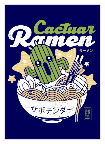 Cactus Ramen Aesthetic