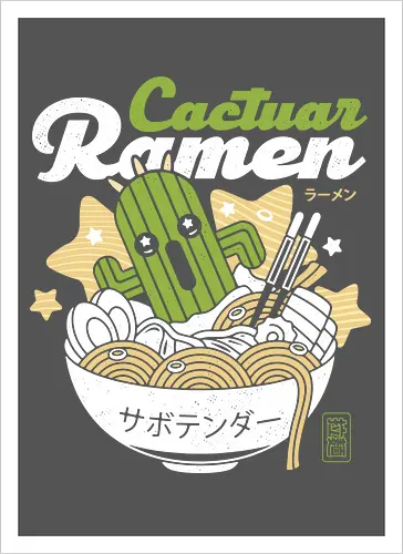 Cactus Ramen Aesthetic