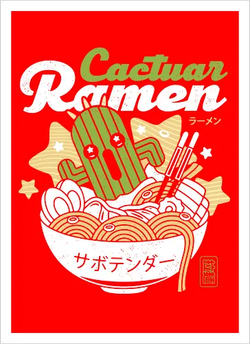 Cactus Ramen Aesthetic