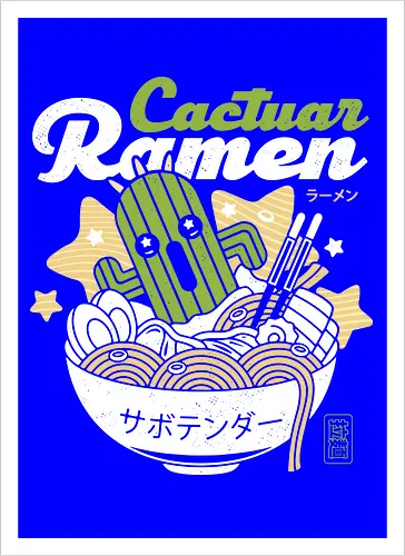 Cactus Ramen Aesthetic