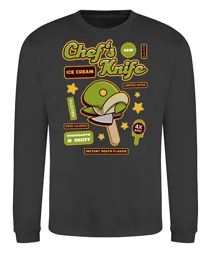Tonberry Ice Cream - final 9, final 7, final ix, quina quen, Cactus, Kupo, ice cream, ff14, Cloud, Villain, video game, fat chocobo, vivi ornitier, black mage, fantasy, zanarkand, blitzball, summer, Kweh, final xiv - Sweatshirt