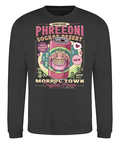 Phreeoni Energy Drink - ragnarok online, slime, mmorpg, ragnarok origin, jrpg, poring, angeling, deviling, deviruchi, ragnarok mobile, geffen dungeon, gaming, video game, gamer, ragnarok eternal love - Sweatshirt