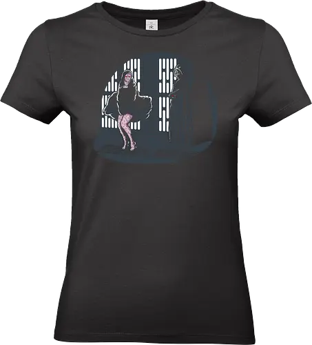 Emperor Monroe - emperor, star, galaxy, wars, marilyn, monroe, parody - Standard T-Shirt (Women)