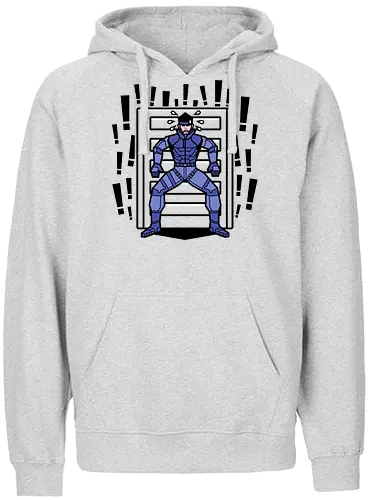 Solid problem - snake, solid, retro, metal, gear, game, funny - Fairtrade Hoodie