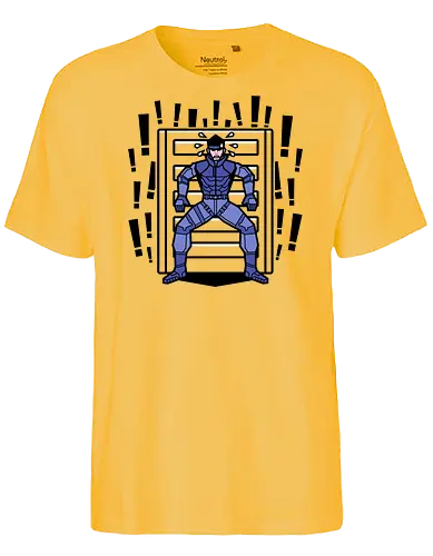 Solid problem - snake, solid, retro, metal, gear, game, funny - Fairtrade T-Shirt