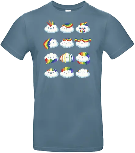 Hair Clouds - cloud, hair, fun, rainbow - Standard T-Shirt
