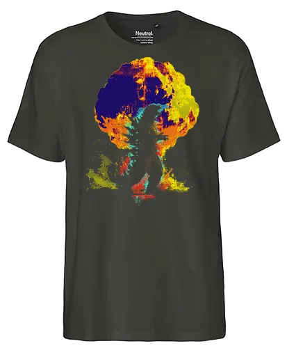 Nuclear kaiju - movie, scifi, science fiction, japanese pop culture, kaiju, king of monsters, japan - Fairtrade T-Shirt
