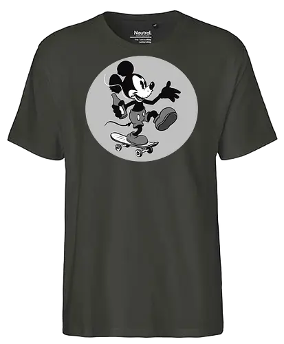 free  Steamboat Willie - skateboard, cartoon, free Steamboat Willie, beer, skateboard, mouse - Fairtrade T-Shirt
