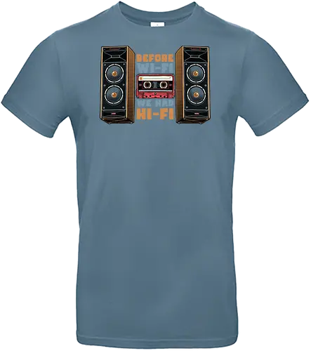 Before Wi-Fi - Internet, retro, classic, cassette tape, nostalgia, Wi-Fi, speaker - Standard T-Shirt