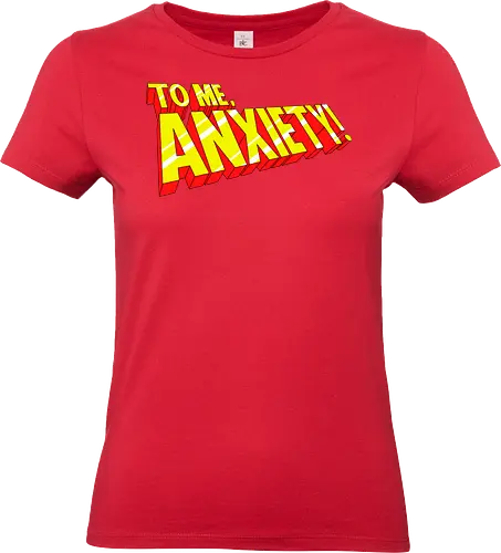 Anxiety 97 - comic, anxiety, retro, funny, hero, superhero - Standard T-Shirt (Women)