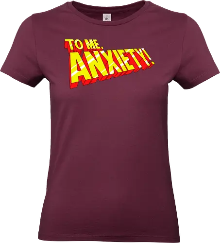 Anxiety 97 - comic, anxiety, retro, funny, hero, superhero - Standard T-Shirt (Women)