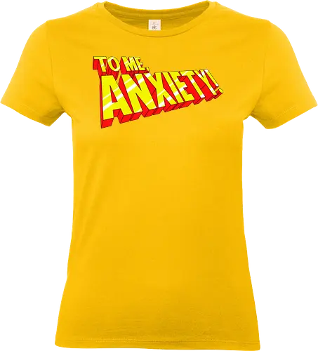 Anxiety 97 - comic, anxiety, retro, funny, hero, superhero - Standard T-Shirt (Women)