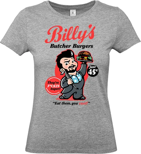 Butcher Burgers - evil, homelander, the boys, show, tv, super, comic, burger - Standard T-Shirt (Women)