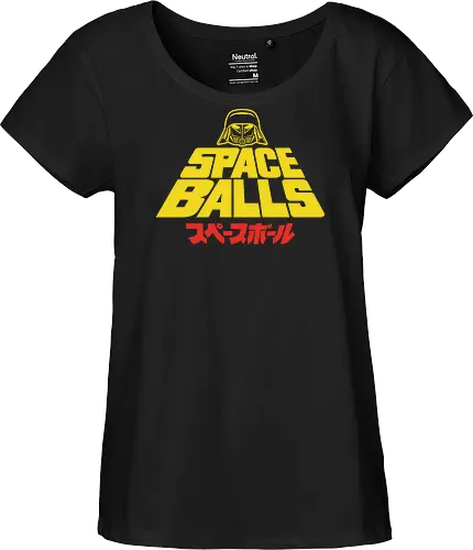 The Retro Shirt - space, balls, star, parody, funny, helmet, dark - Fairtrade Girl Shirt