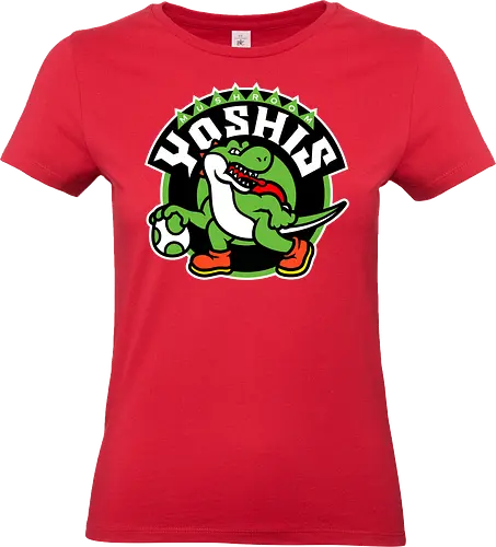 Mushroom Basket - Dino, basket, egg, lizard, retro, parody - Standard T-Shirt (Women)