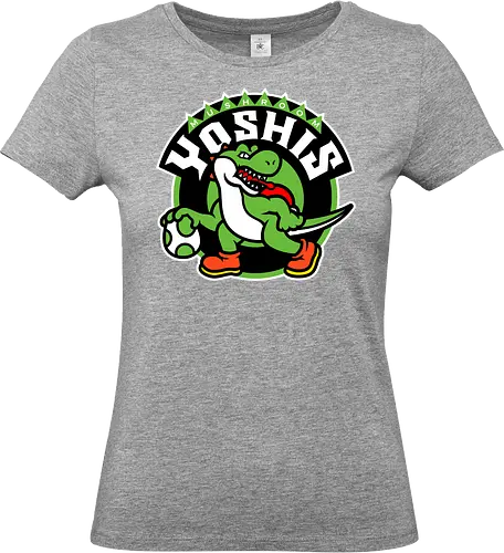 Mushroom Basket - Dino, basket, egg, lizard, retro, parody - Standard T-Shirt (Women)