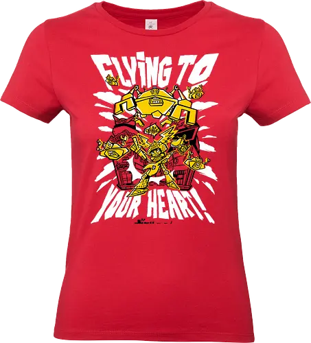 Flying to your heart - retro, japan, gitaroo, music, rock, asian, gamer - Standard T-Shirt (Women)