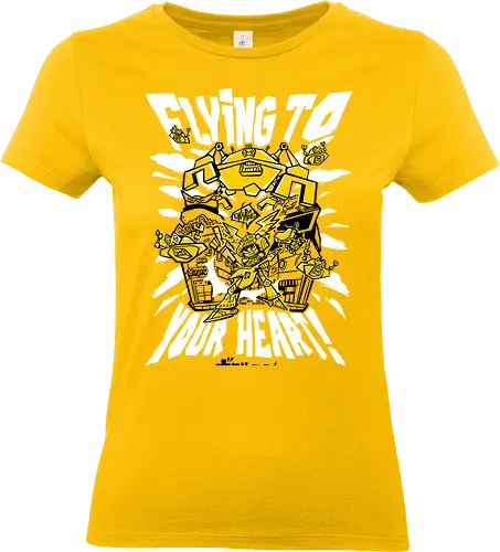 Flying to your heart - retro, japan, gitaroo, music, rock, asian, gamer - Standard T-Shirt (Women)