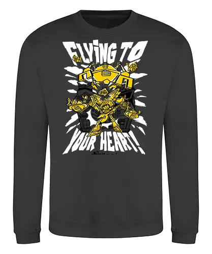 Flying to your heart - retro, japan, gitaroo, music, rock, asian, gamer - Sweatshirt