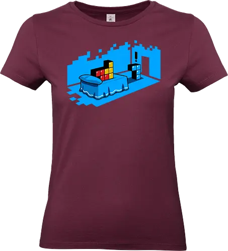 Sextris - tetris, sexy, bed, retro, parody, funny - Standard T-Shirt (Women)