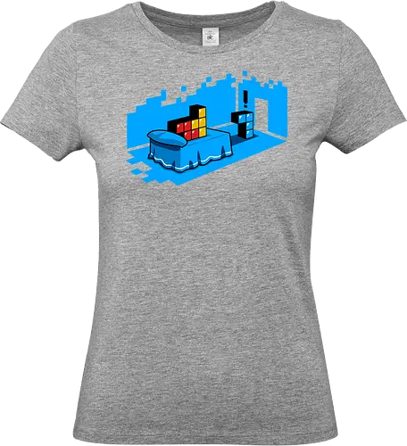 Sextris - tetris, sexy, bed, retro, parody, funny - Standard T-Shirt (Women)