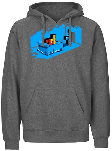 Sextris - tetris, sexy, bed, retro, parody, funny - Fairtrade Hoodie
