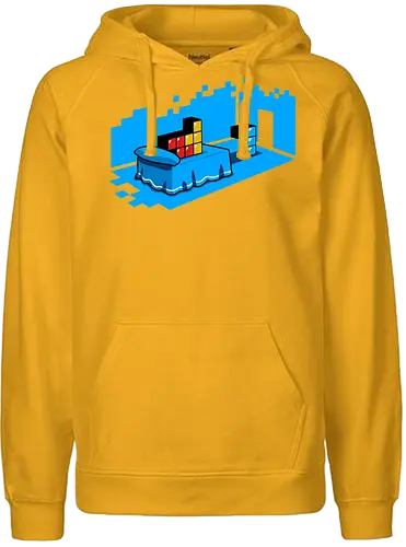 Sextris - tetris, sexy, bed, retro, parody, funny - Fairtrade Hoodie