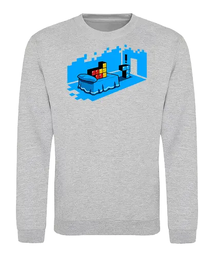 Sextris - tetris, sexy, bed, retro, parody, funny - Sweatshirt