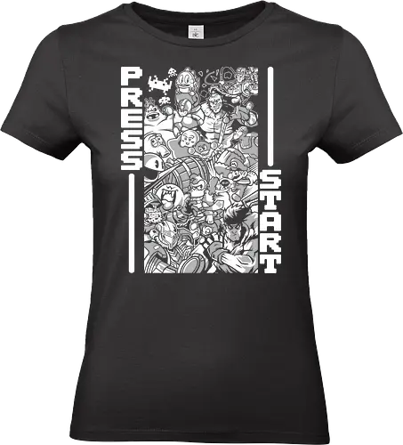 Retrogen - retro, game, Beat em up, iron, fighter, street, arcade - Standard T-Shirt (Women)