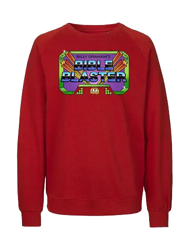 Bible Blaster - bible, blaster, game, parody - Fairtrade Sweatshirt