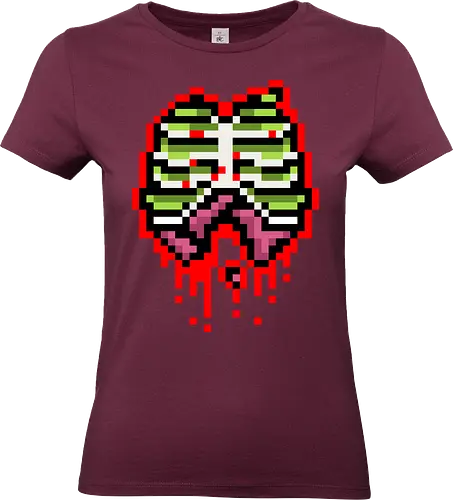 Zombie guts - pixel, zombie, guts, retro, horror - Standard T-Shirt (Women)