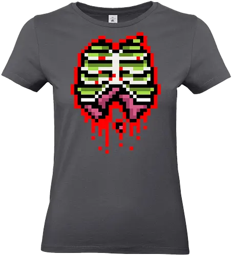 Zombie guts - pixel, zombie, guts, retro, horror - Standard T-Shirt (Women)