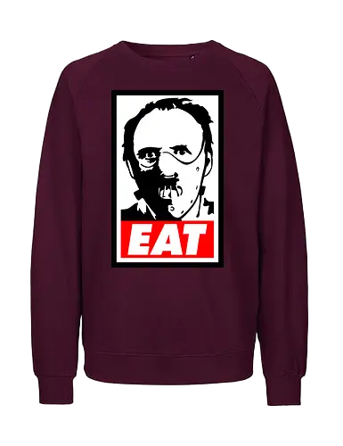 Eat - eat, food, hannibal, horror, movie, terror - Fairtrade Sweatshirt