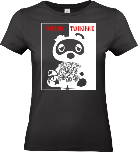 Tanukiface - tanuki, animal, cute, kawaii, scarface - Standard T-Shirt (Women)